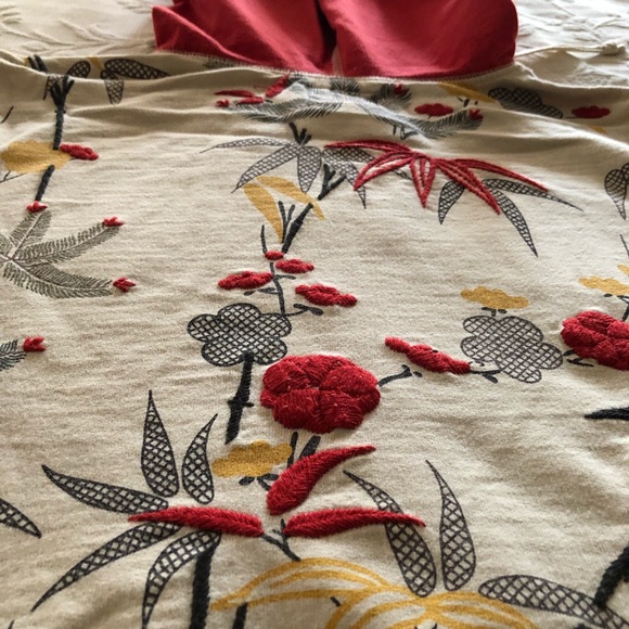 Lucky Brand Hoodie Jacket Embroidered Graphic With Appliqué Size L - Picture 12 of 14